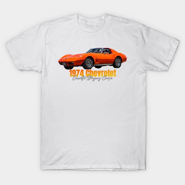 1974 Chevrolet Corvette Stingray Coupe T-Shirt by Gestalt Imagery